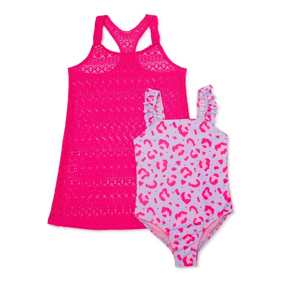 wonder nation Other - Wonder Nation Girls Size 10-12 One-Piece Swimsuit and Dress Set with UPF 50